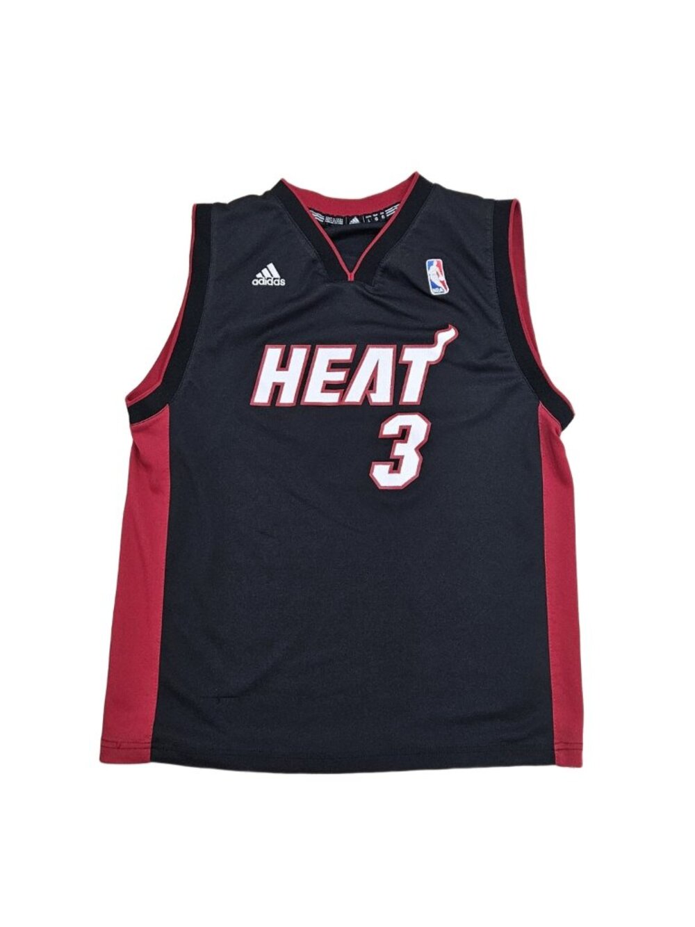 Dwyane Wade Miami Heat #3 Adidas Jersey Youth L 14-16 Black